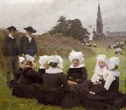 Breton Women at a Pardon Pascal Dagnan-Bouveret